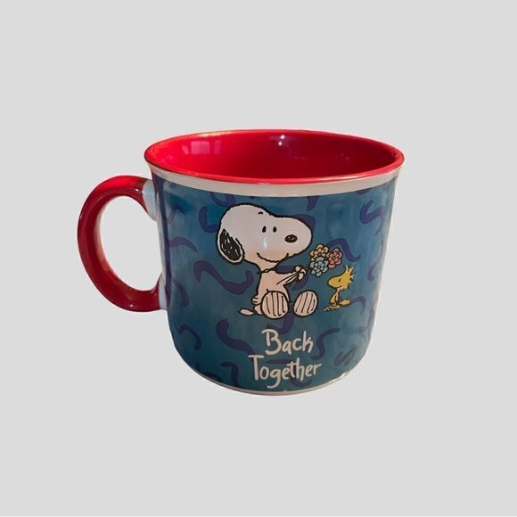 ✨NWT✨ Peanuts Snoopy & Woodstock BACK TOGETHER Large Ceramic Mug - Picture 3 of 4